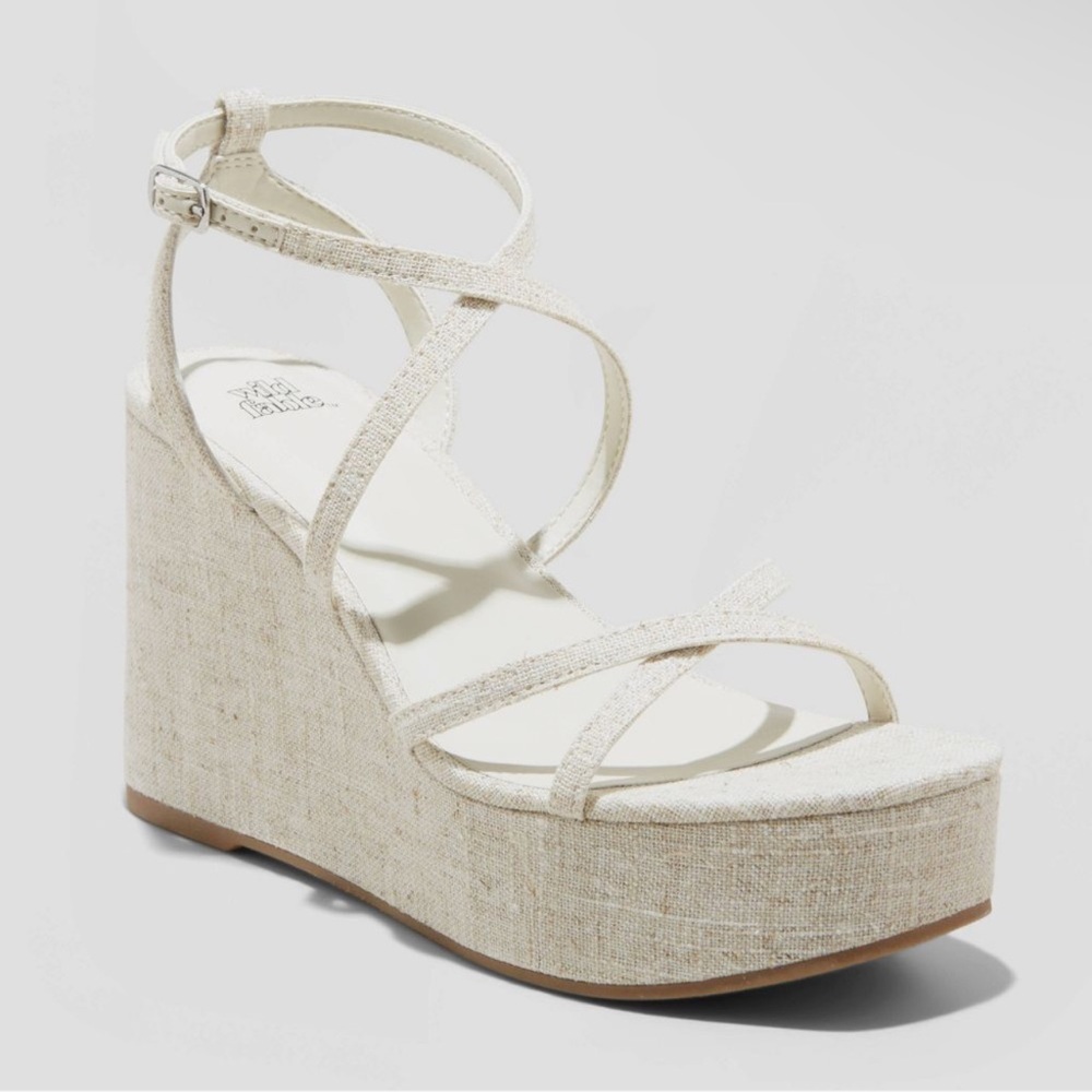 🎁Wild Fable Women's Ronnie Strappy Platform Wedge Heels